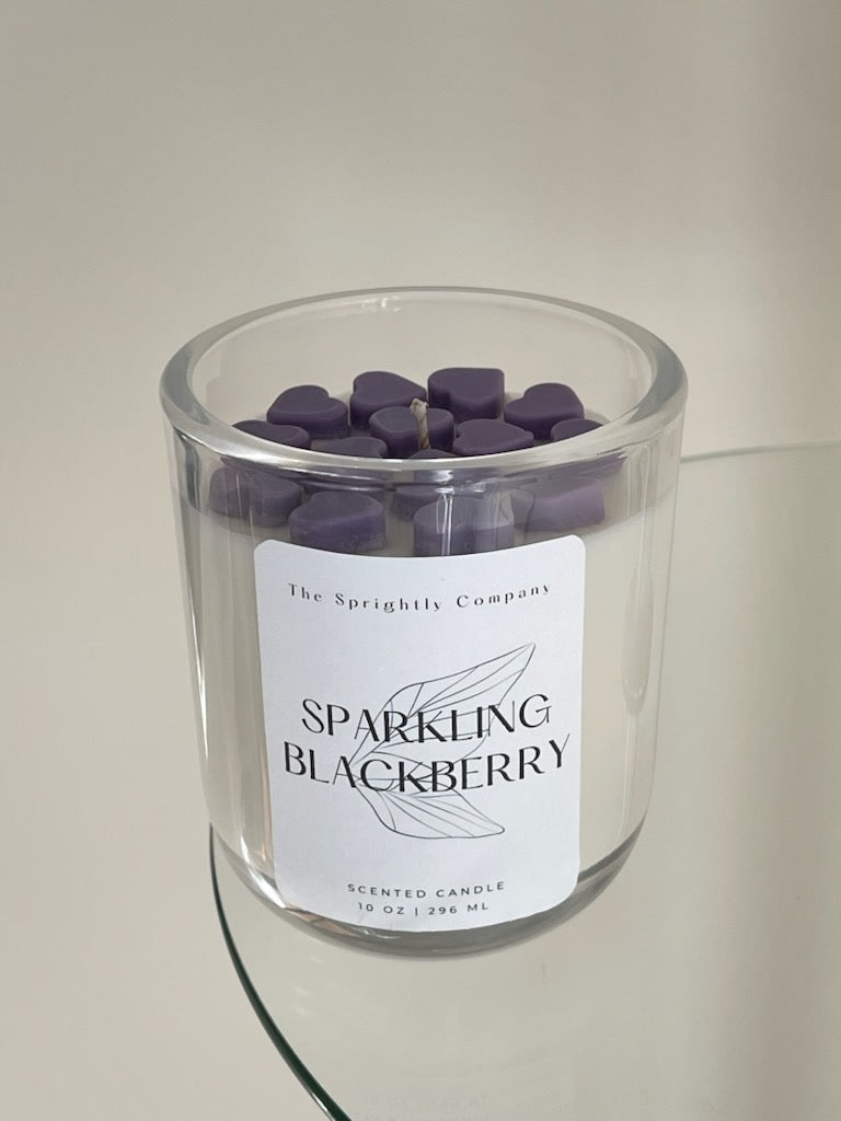 Sparkling Blackberry Sweetheart Candle