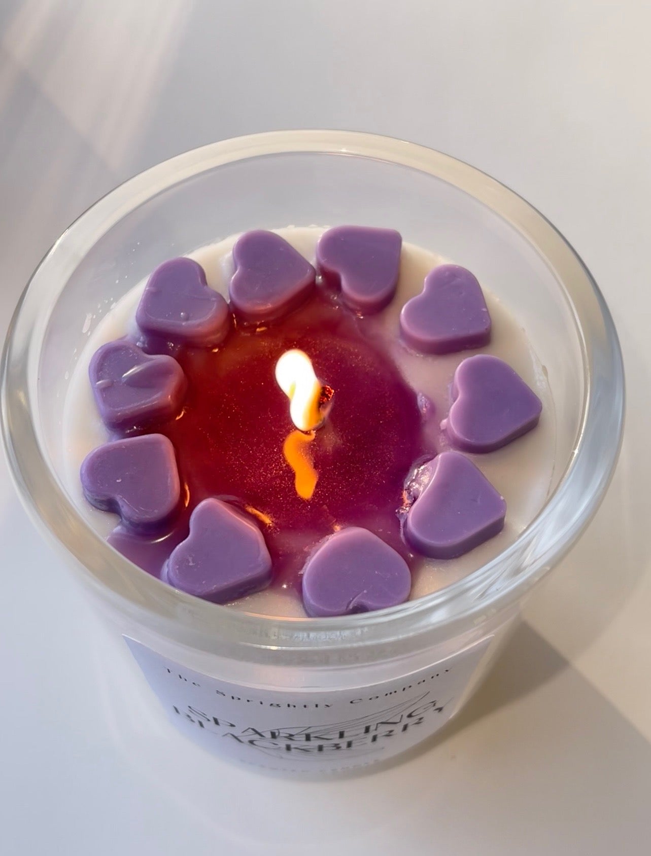 Sparkling Blackberry Sweetheart Candle