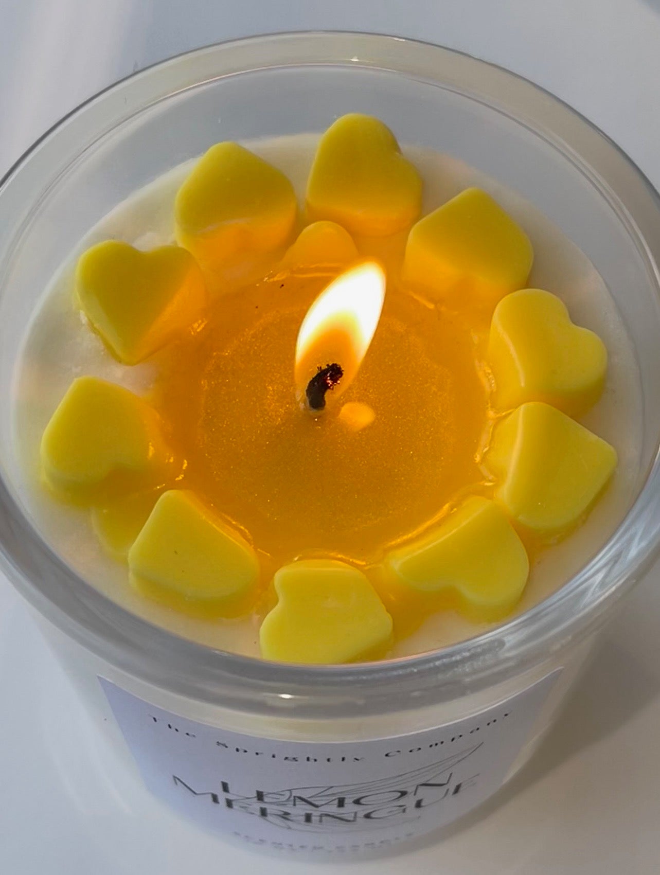 Lemon Meringue Sweetheart Candle
